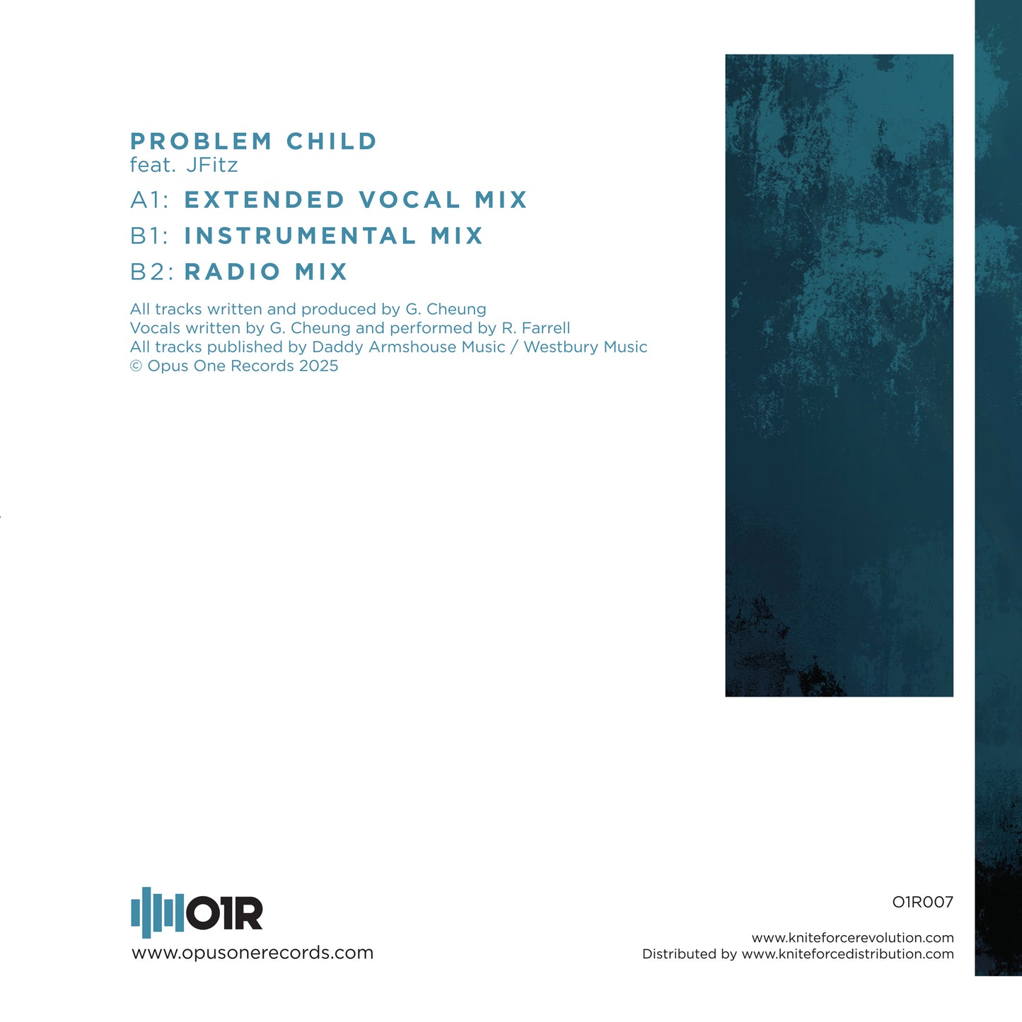 Nookie - Problem Child (feat. JFitz) Ltd Ed Vinyl