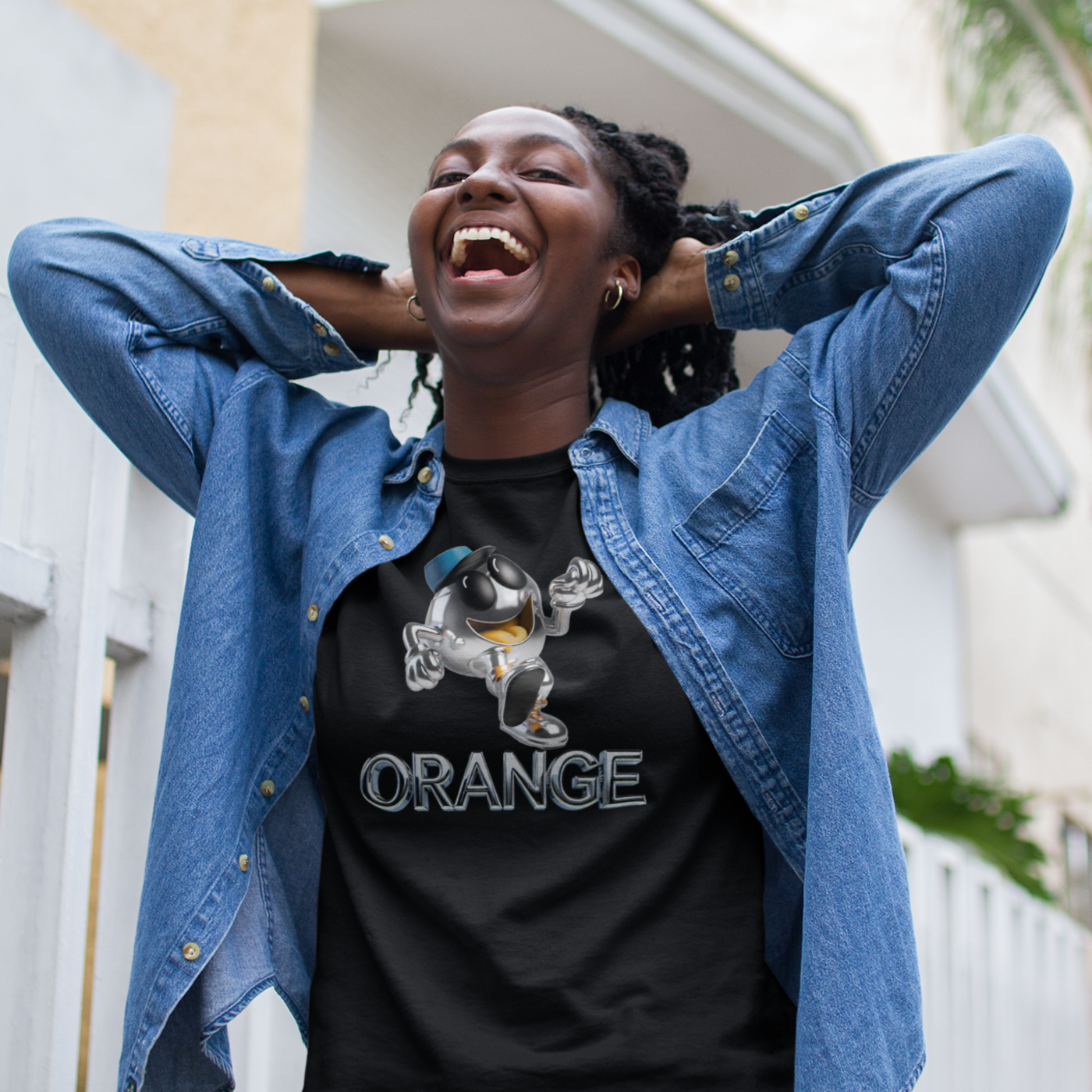 Limited Edition! Orange Silver Unisex Organic T-Shirt