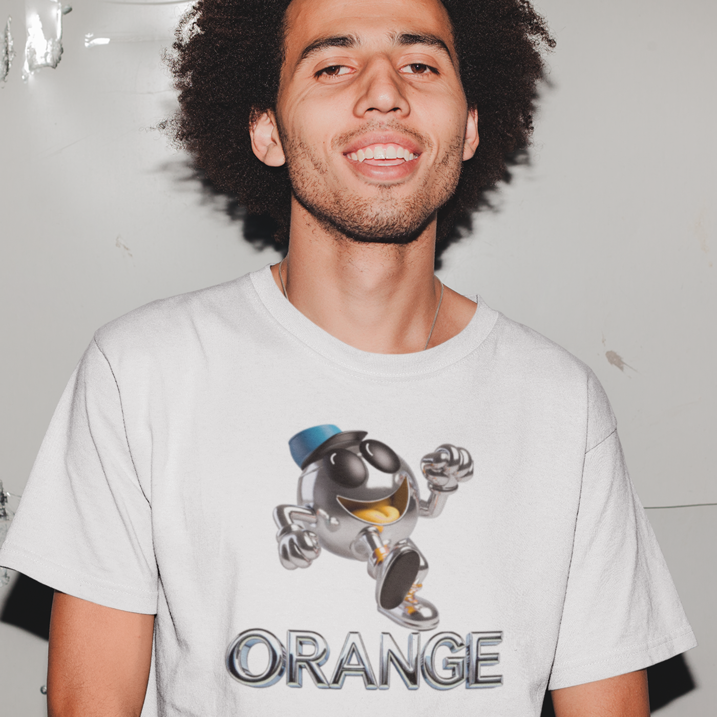 Limited Edition! Orange Silver Unisex Organic T-Shirt