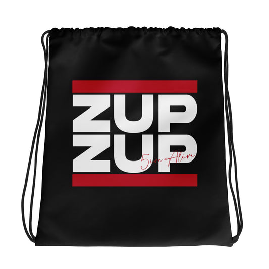 Zup Zup (White Logo) Drawstring bag