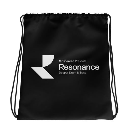 Resonance (v1) Drawstring bag (Black)