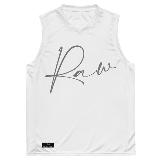 RAW (v4) Recycled unisex basketball jersey