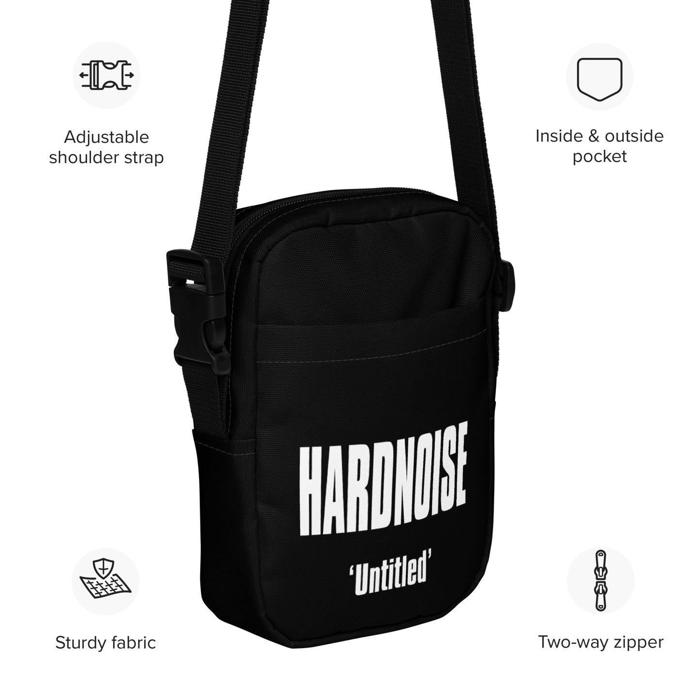 HARDNOISE 'Untitled' crossbody bag (Black)