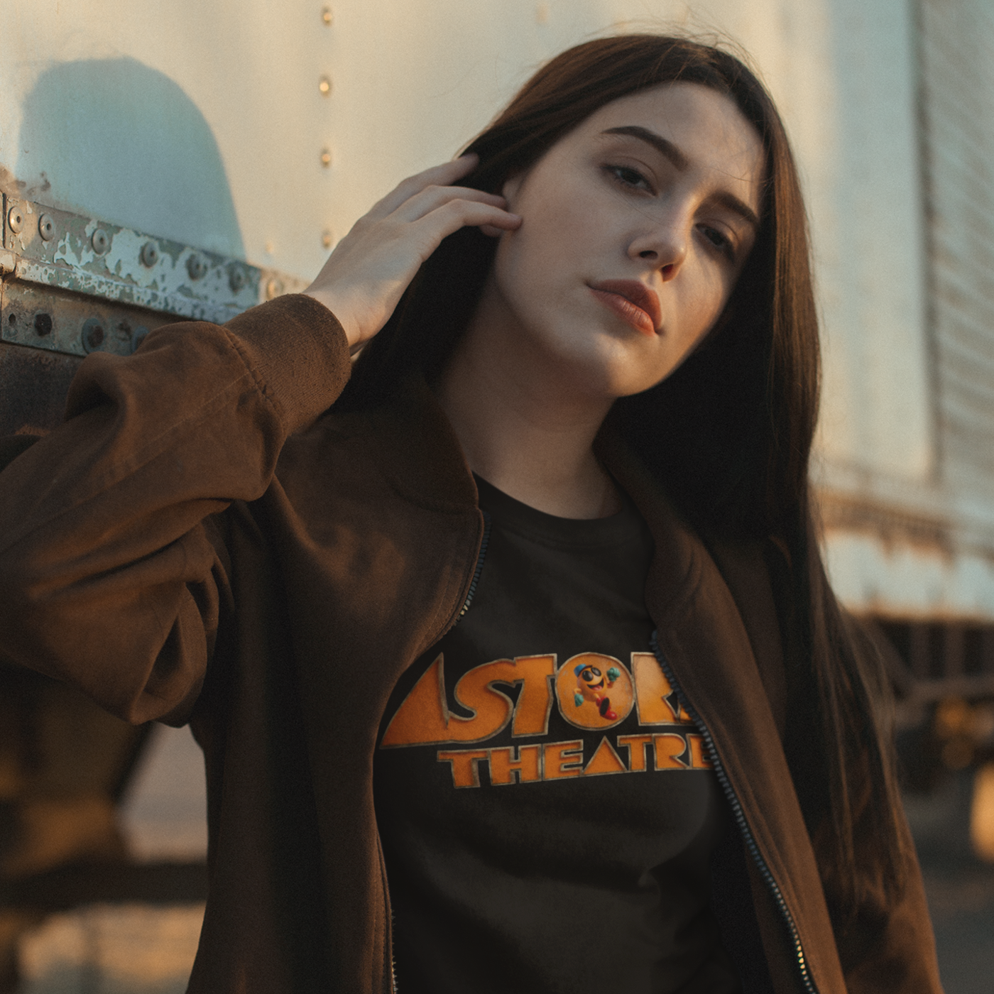 Orange Astoria Unisex Organic T-Shirt