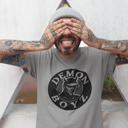 Demon Boyz (Clear on Black) Unisex organic cotton t-shirt