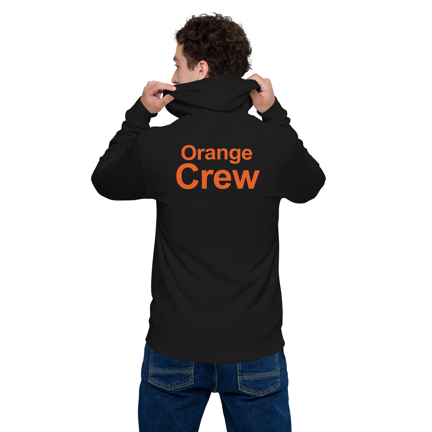 Orange Crew Unisex zip hoodie