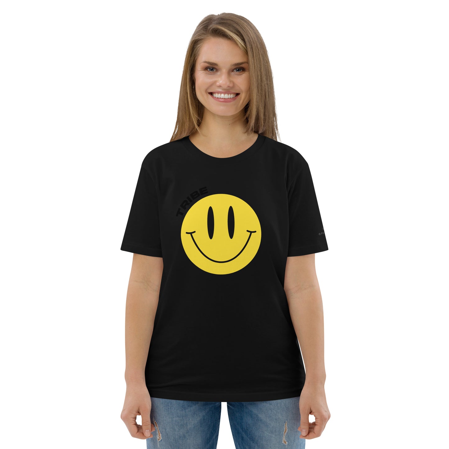 Smiley Tribe (v1) Unisex organic cotton t-shirt