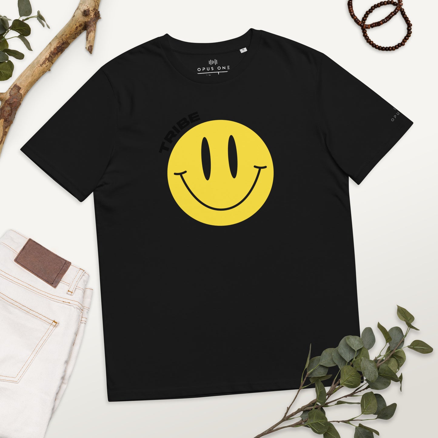 Smiley Tribe (v1) Unisex organic cotton t-shirt
