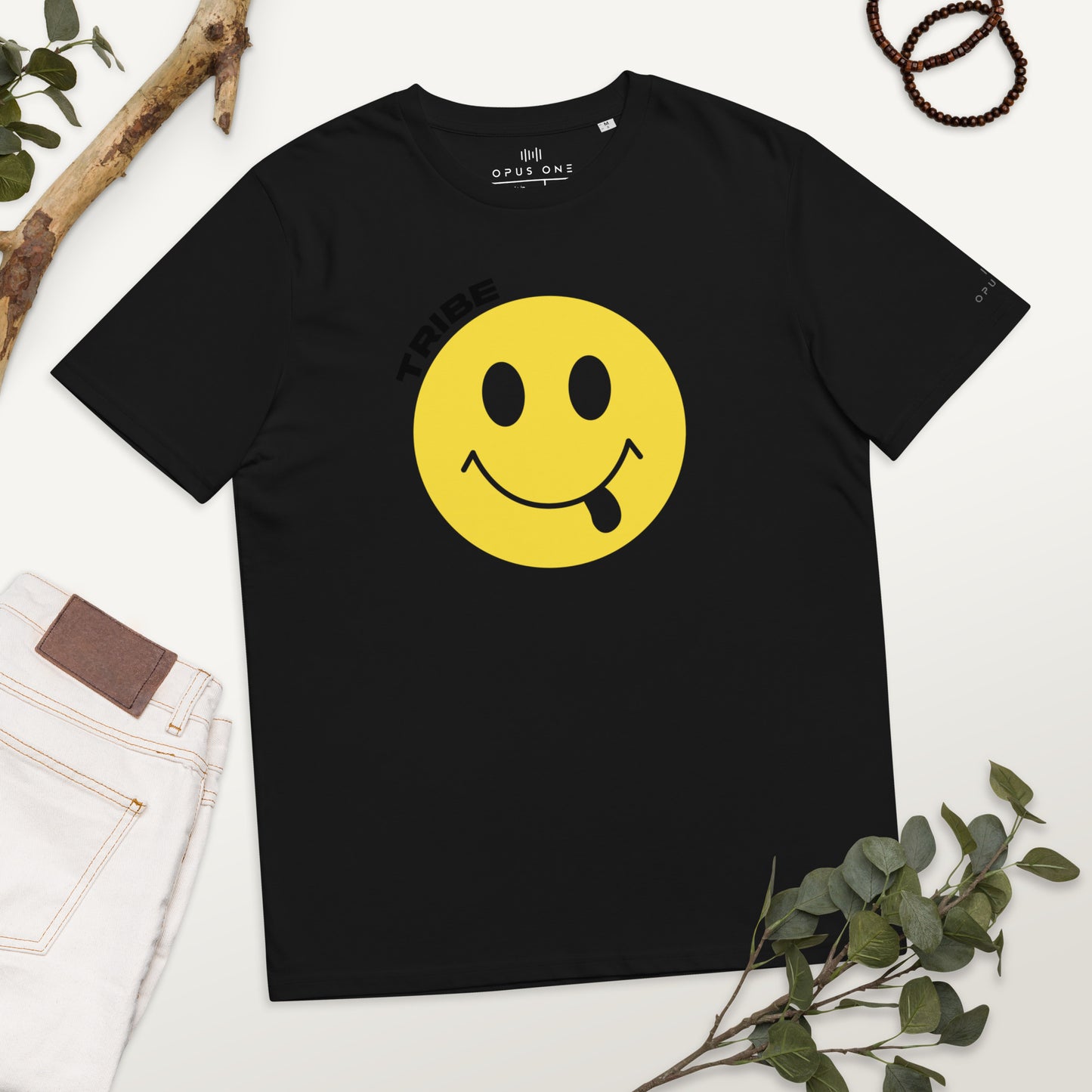 Smiley Tribe (v2) Unisex organic cotton t-shirt
