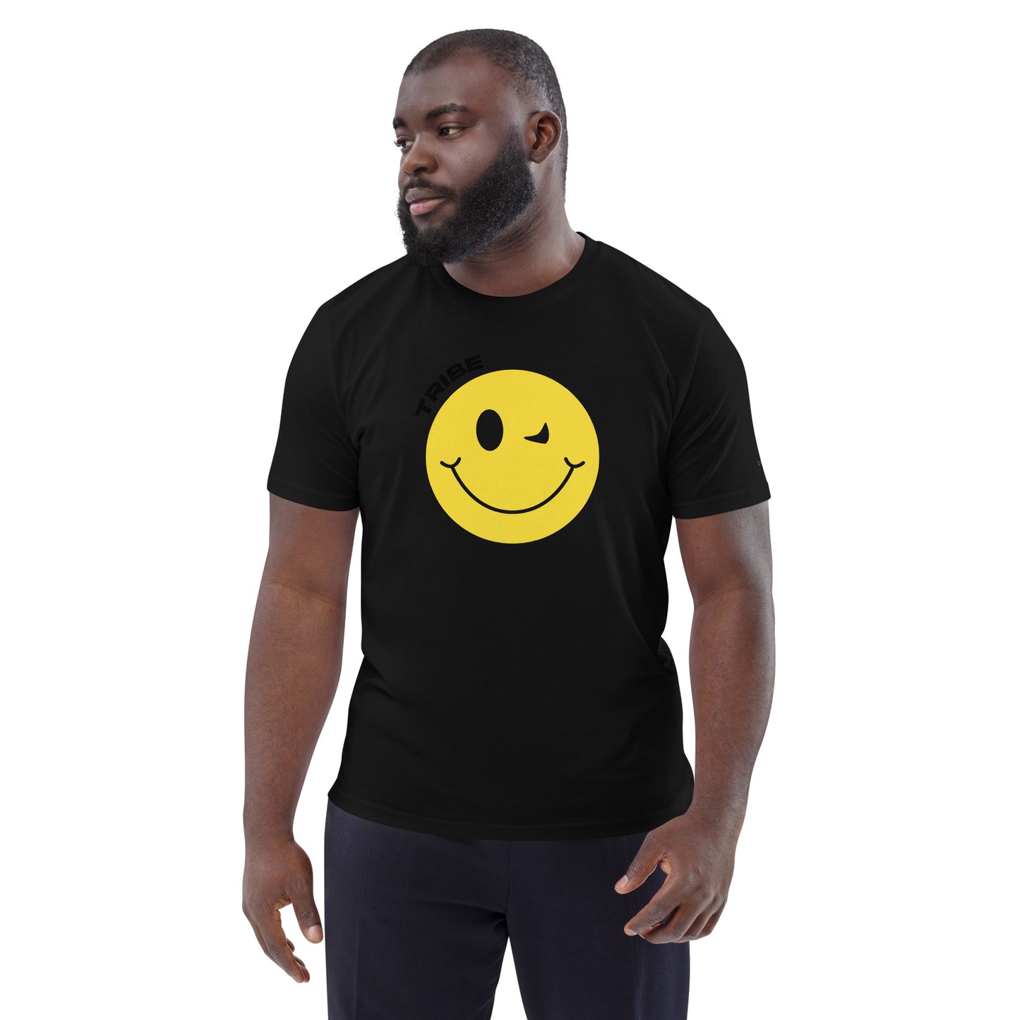 Smiley Tribe (v3) Unisex organic cotton t-shirt