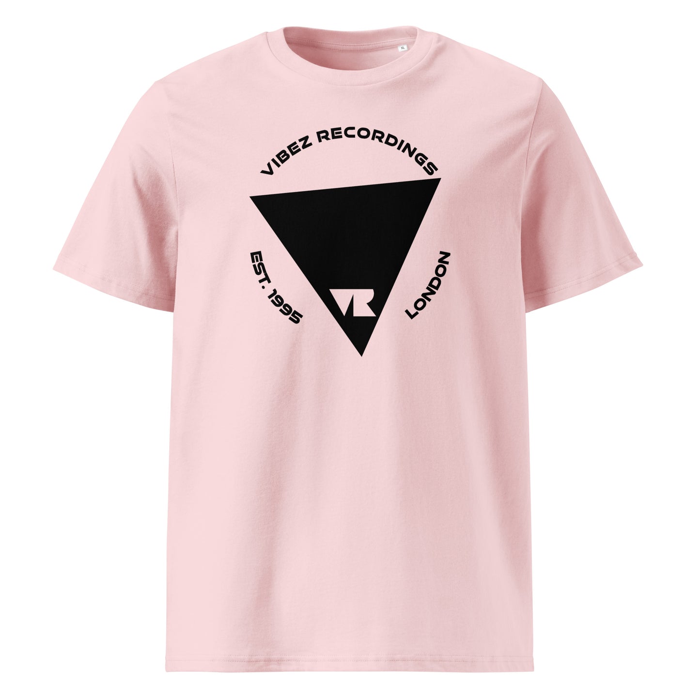 Vibez Recordings (New Black Logo v1) Unisex organic cotton t-shirt