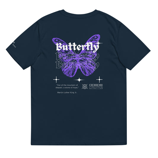 Butterfly (v1) Unisex organic cotton t-shirt