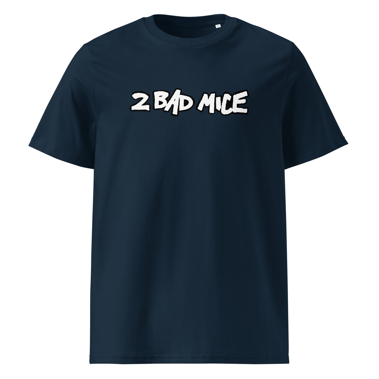 2 Bad Mice (New White Logo v1) Unisex organic cotton t-shirt