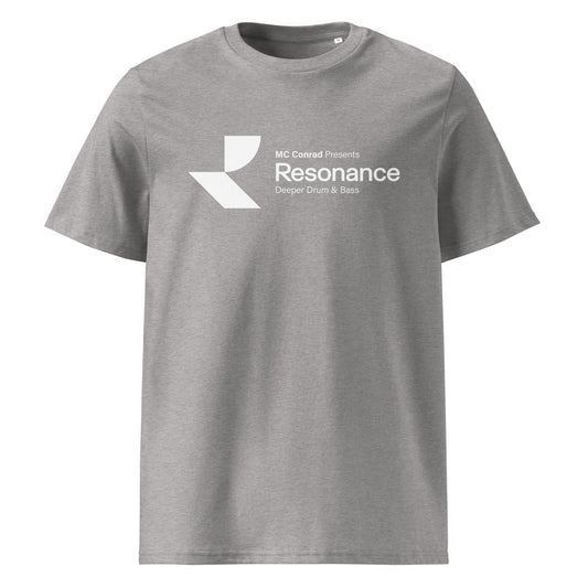 Resonance (v1) Unisex organic cotton t-shirt (White Logo)