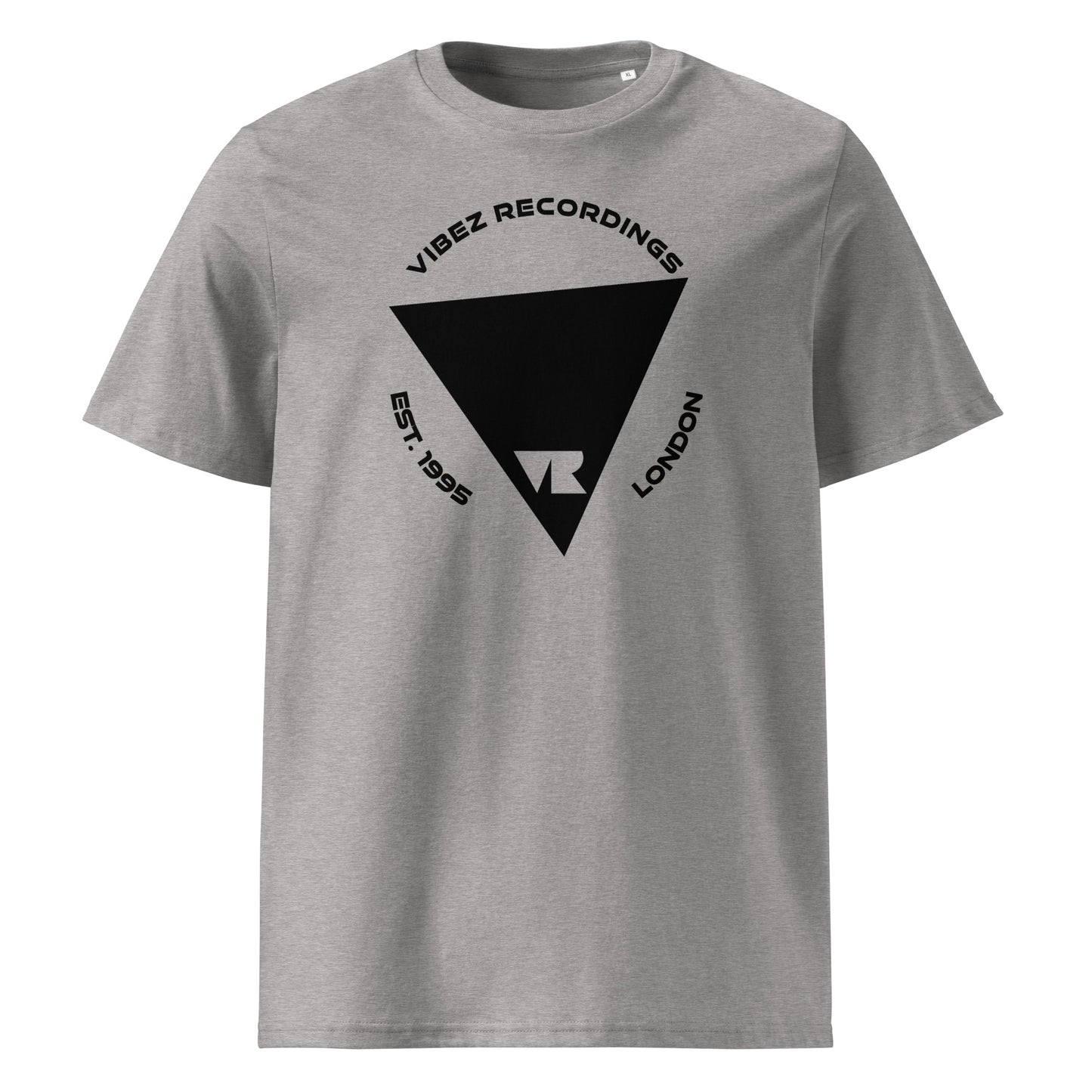 Vibez Recordings (New Black Logo v1) Unisex organic cotton t-shirt