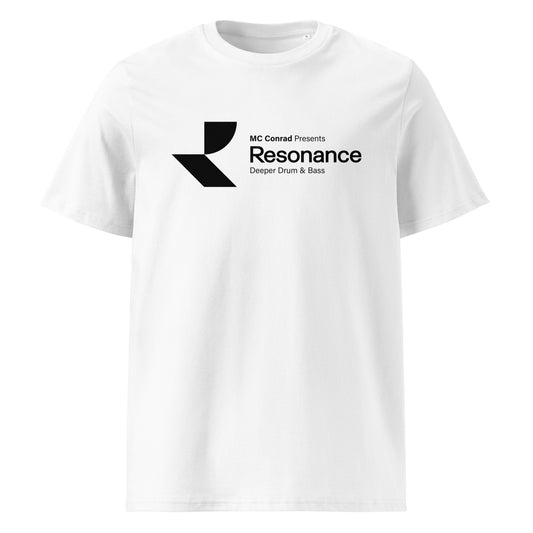 Resonance (v1) Unisex organic cotton t-shirt (Black Logo)