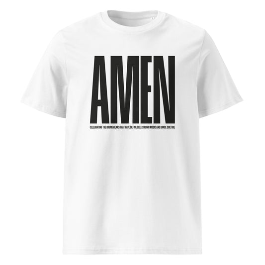 Breaks (Amen v1) Unisex organic cotton t-shirt (White)