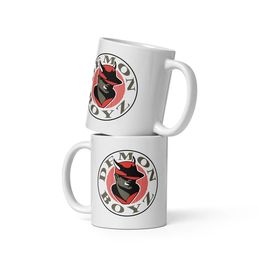 Demon Boyz White glossy mug