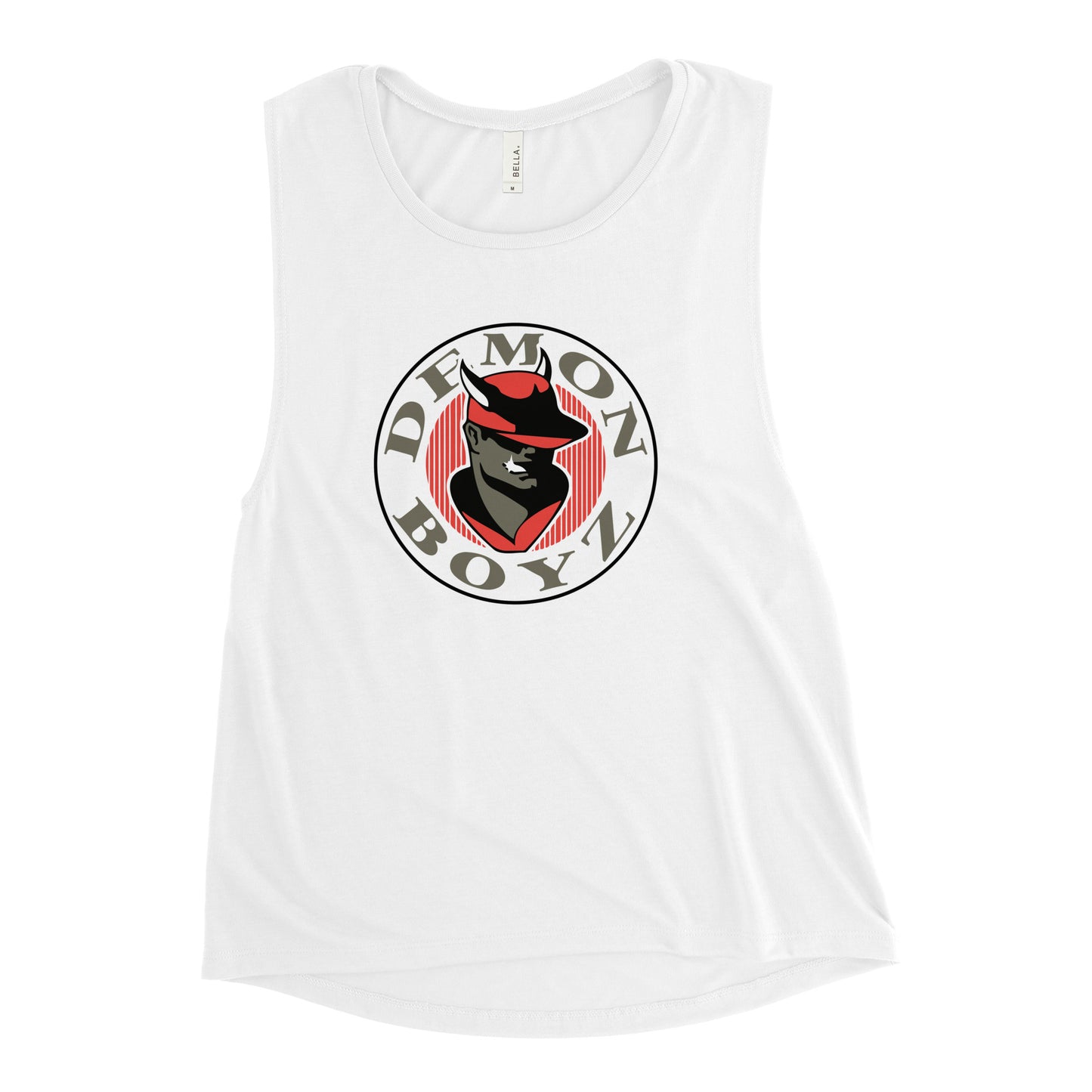 Demon Boyz (OG) Ladies’ Muscle Tank (White Text)