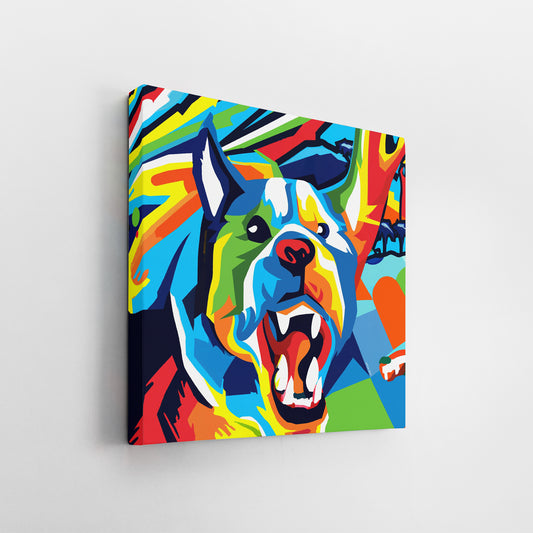 Angry K9 (v2) canvas