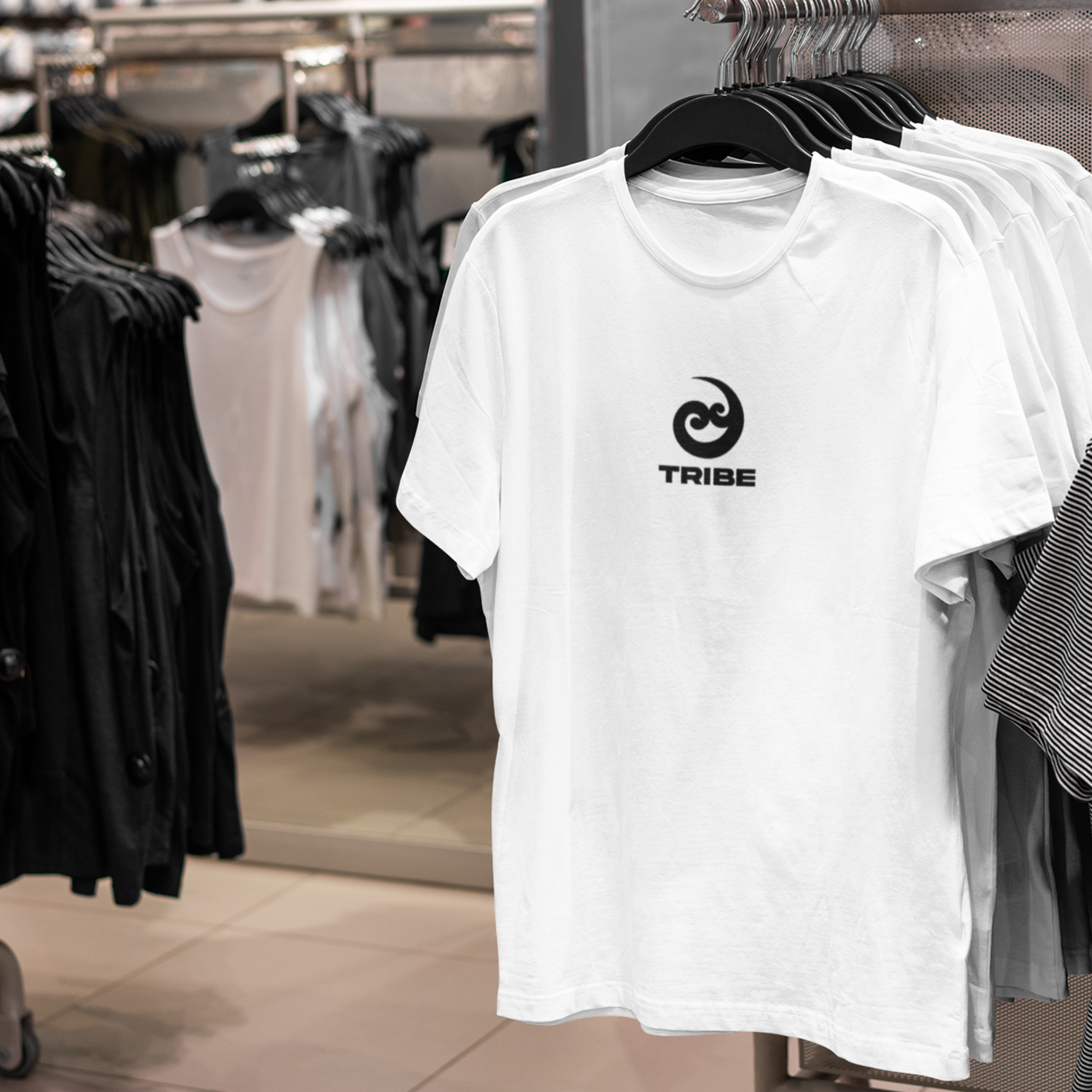 Tribe (v2) Unisex organic cotton t-shirt (Black Text)