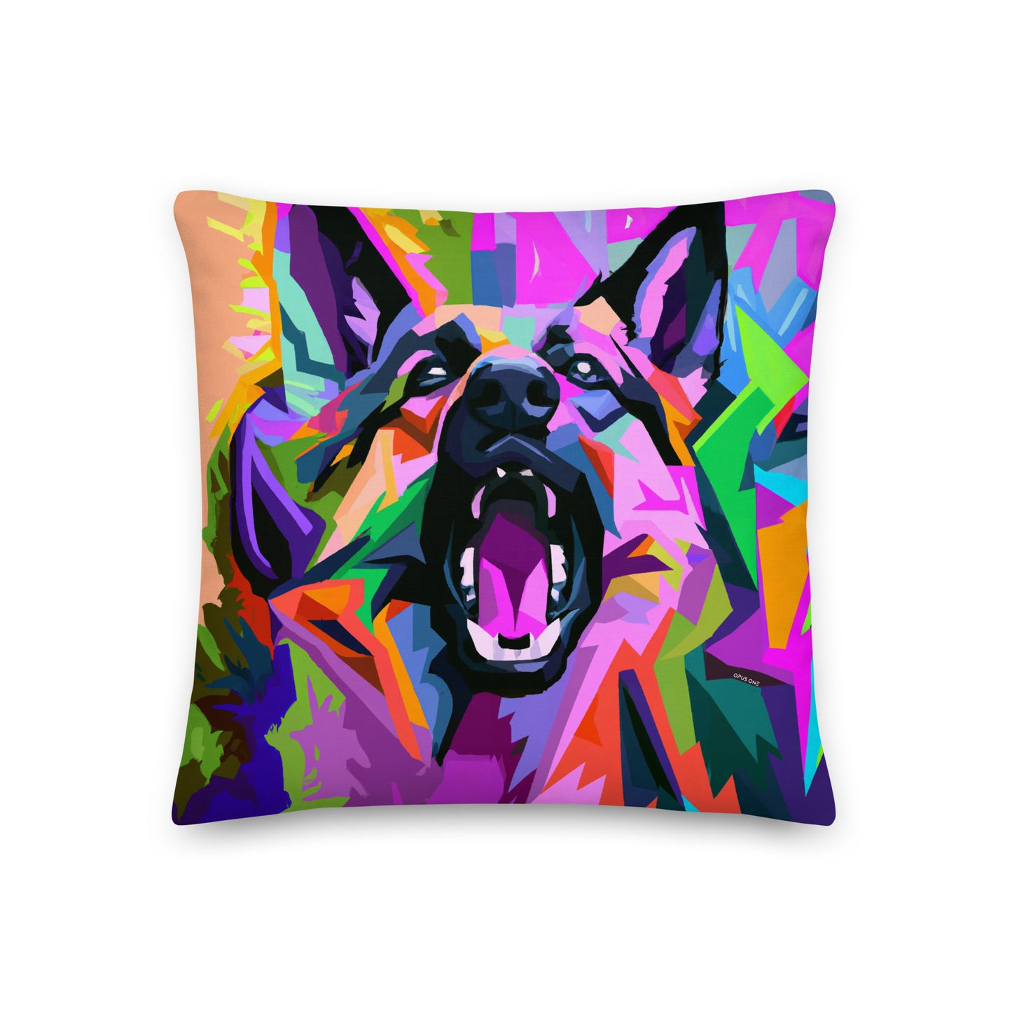 Angry Dog (v4) Premium Pillow