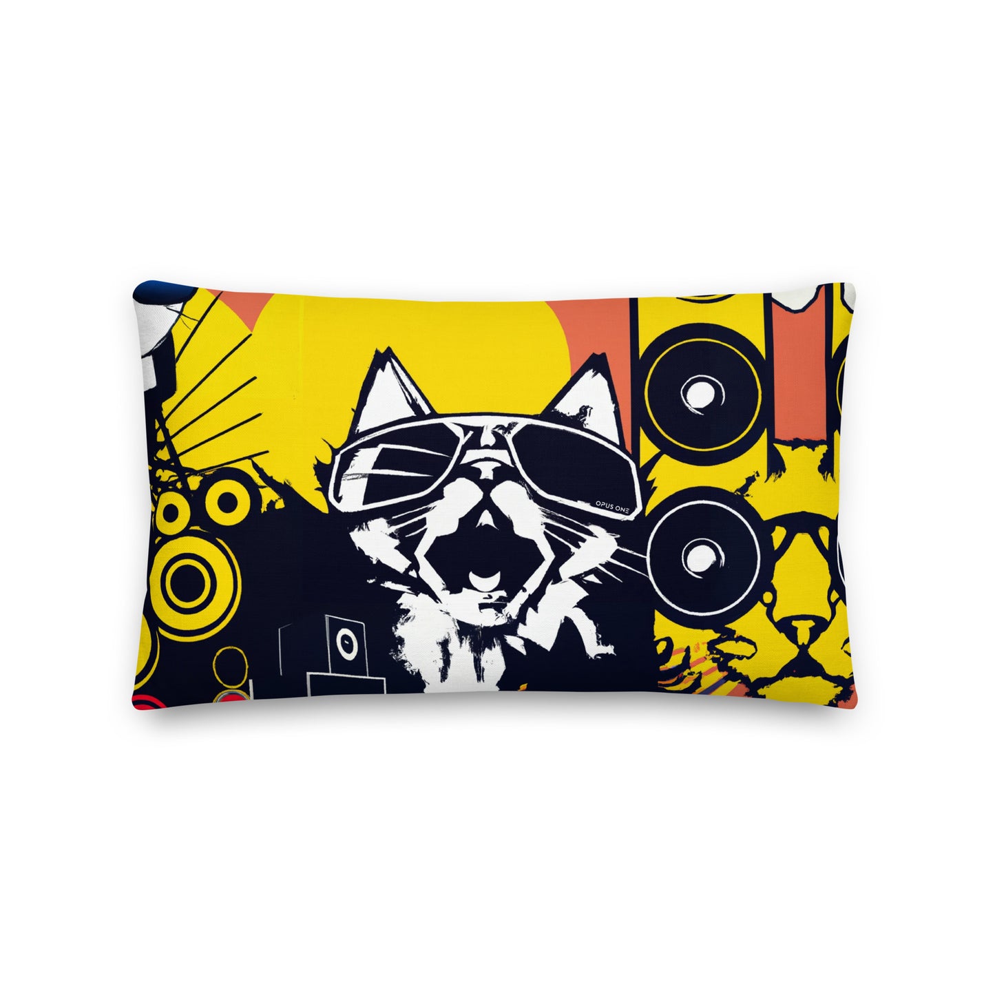 DJ Kitty (v1) Premium Pillow