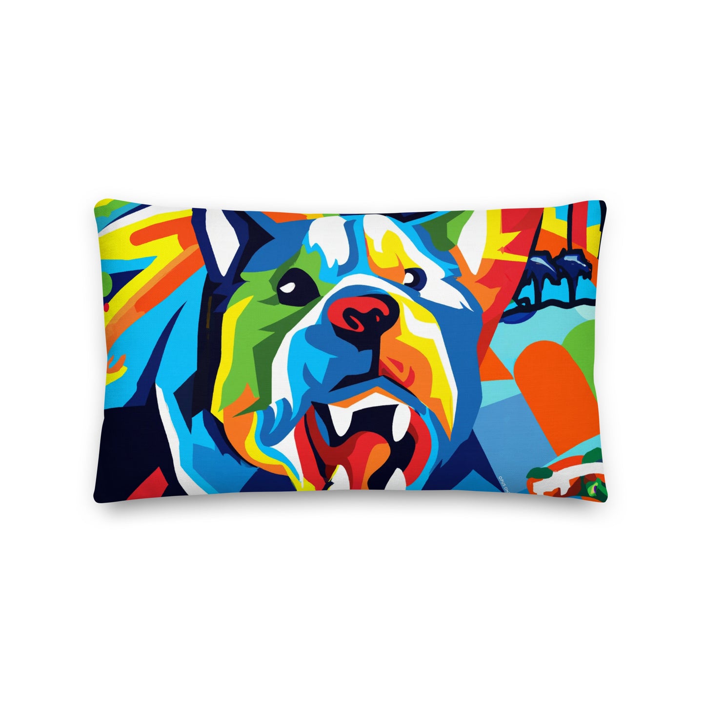 Angry Dog (v2) Premium Pillow