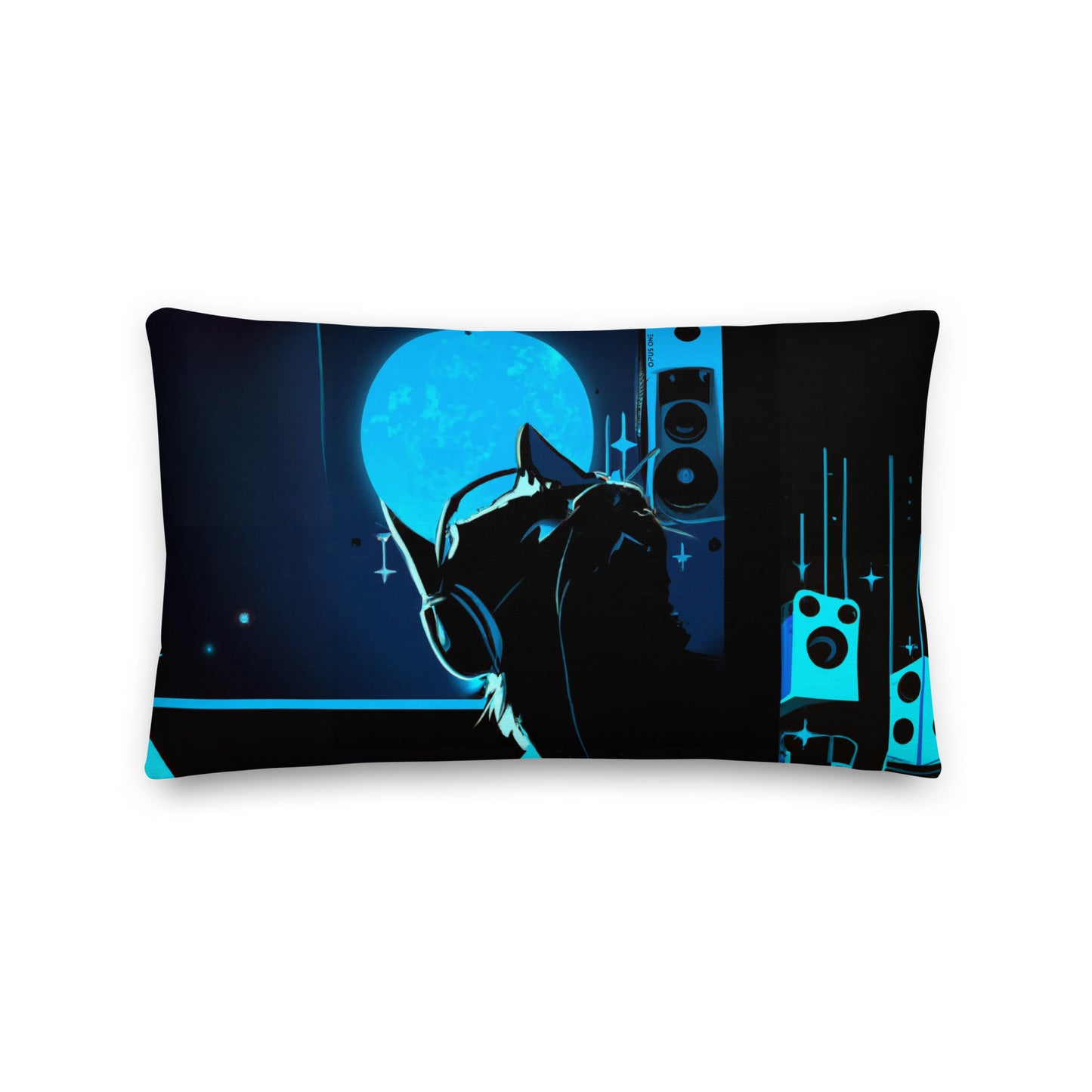 DJ Kitty (v2) Premium Pillow