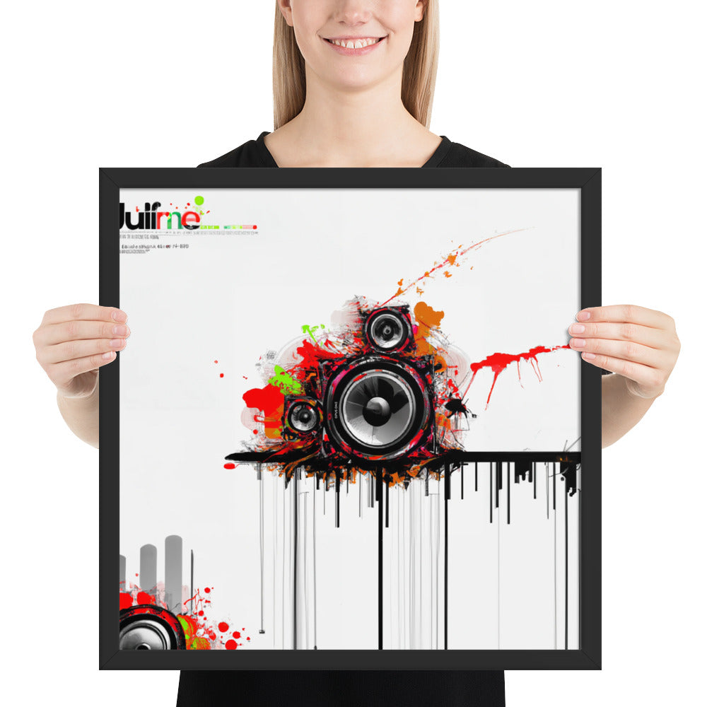Speaker (v3) Framed poster