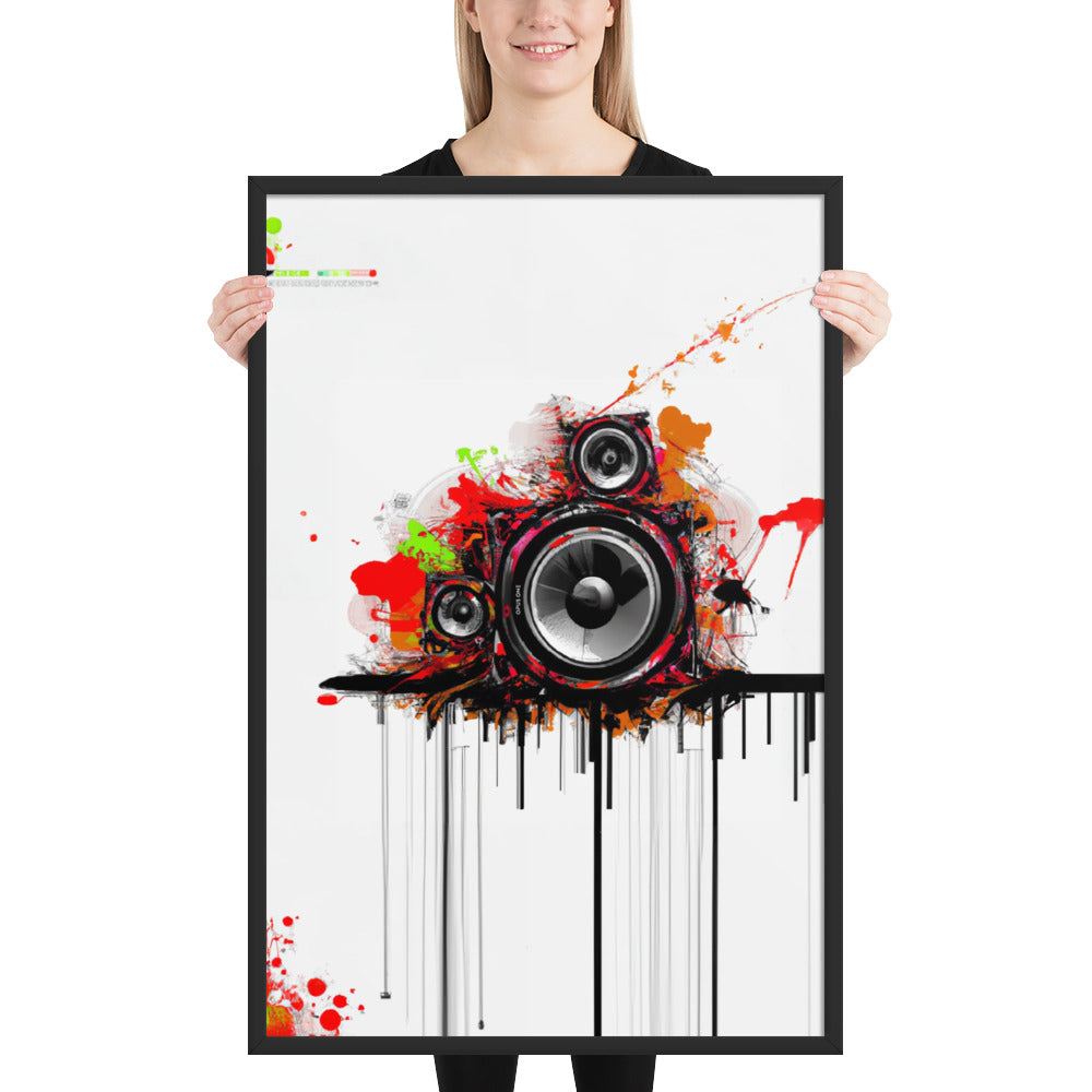 Speaker (v3) Framed poster