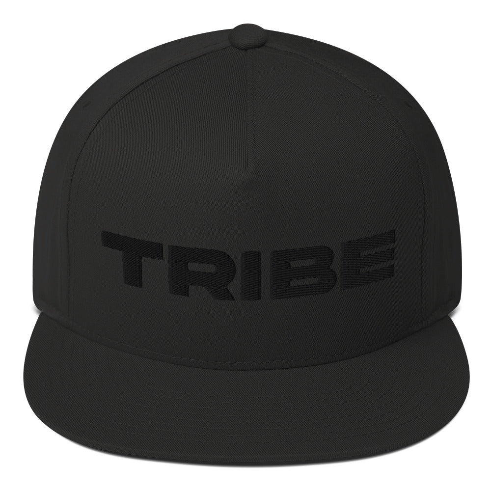 Tribe (v1) Flat Bill Cap (Black Text)