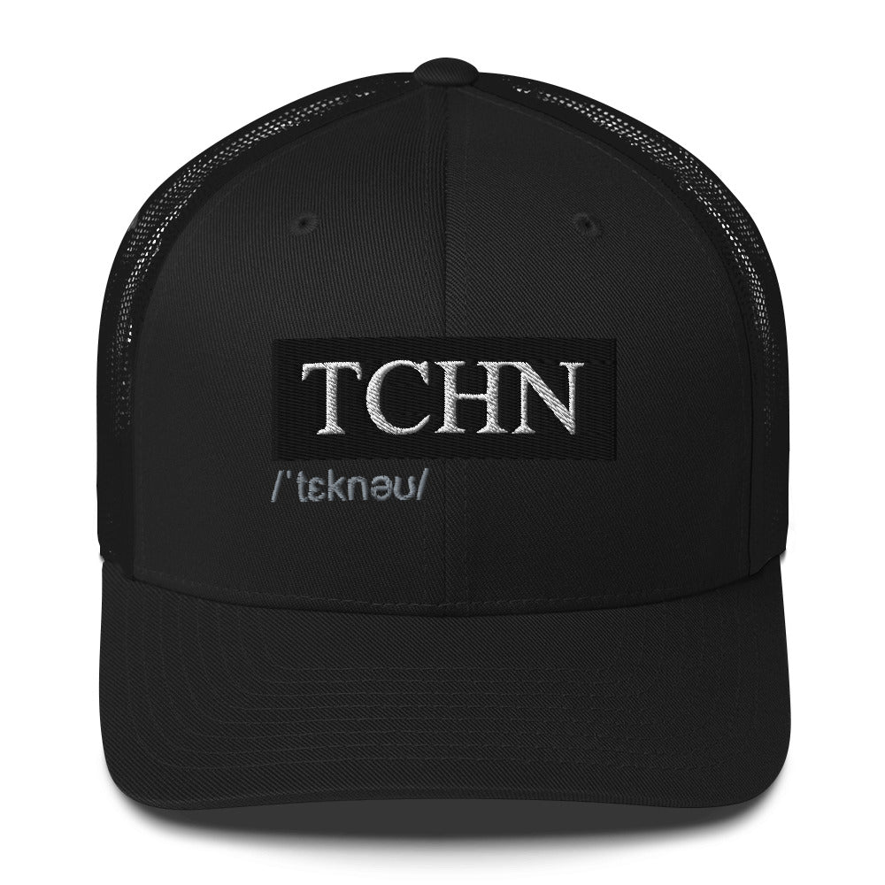 TCHN (v1) Trucker Cap (White Text)