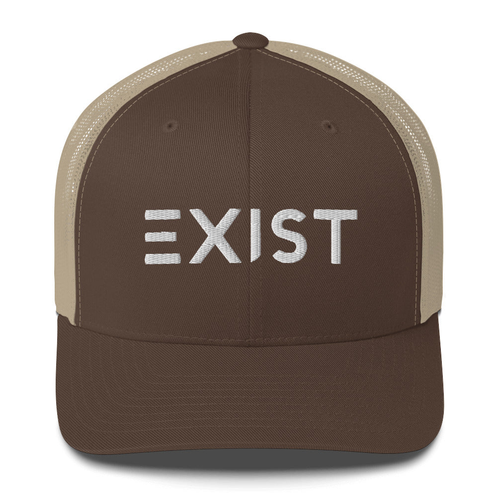 Exist (v1) Trucker Cap (White Text)