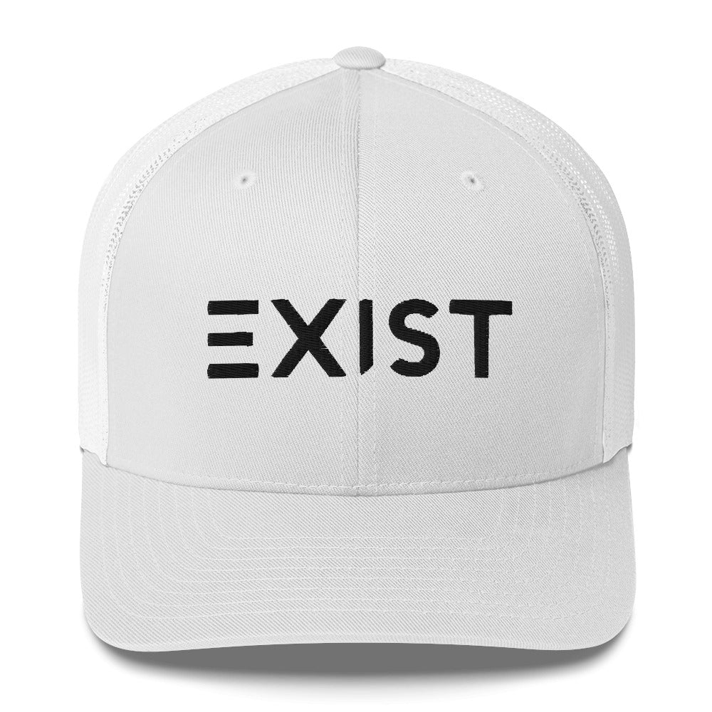 Exist (v1) Trucker Cap (Black Text)