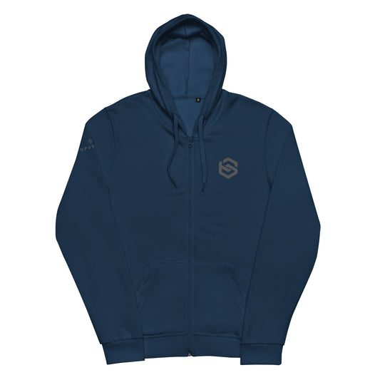 Binary State (v1) Unisex zip hoodie