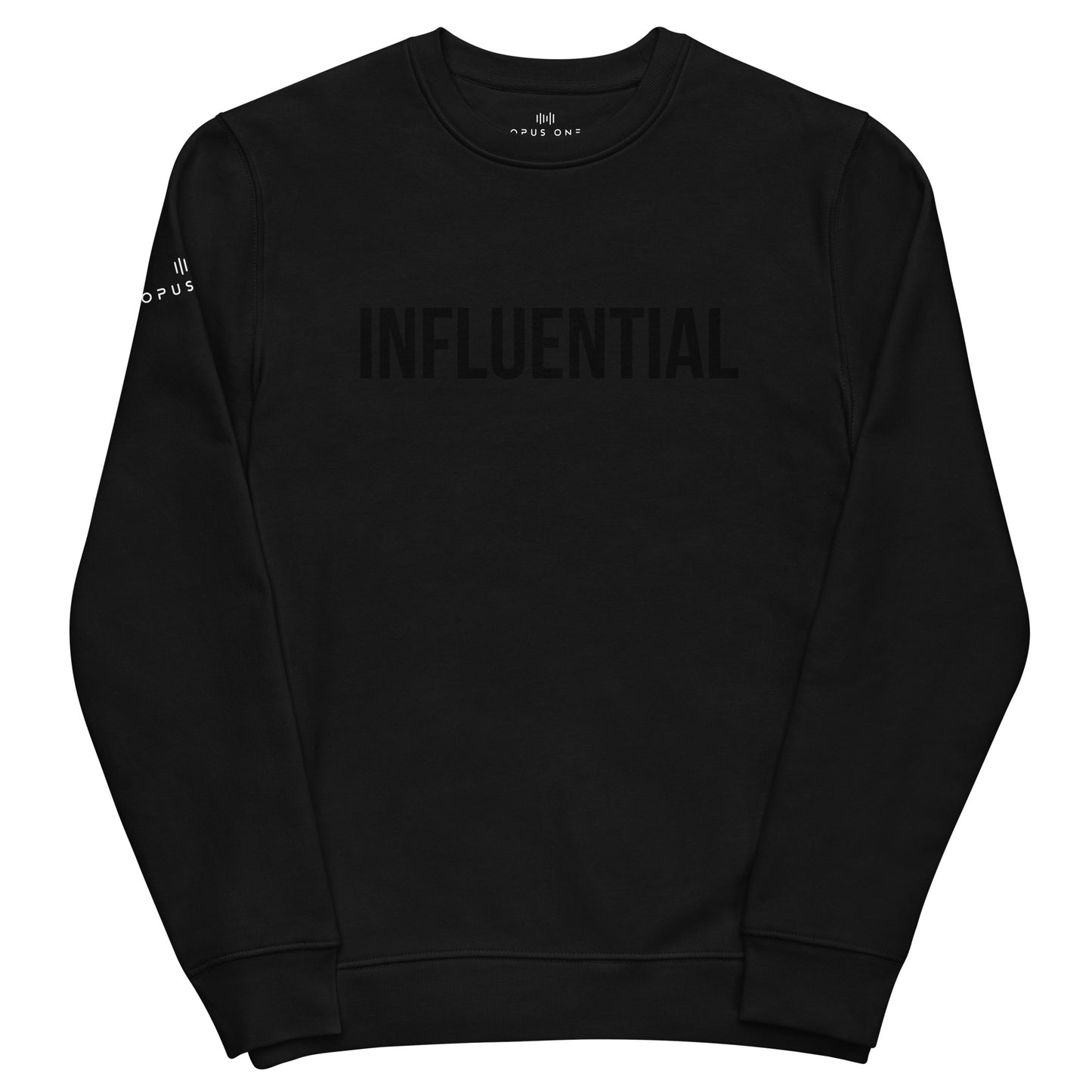Tribe (INFLUENTIAL) Unisex eco sweatshirt (Black Text)