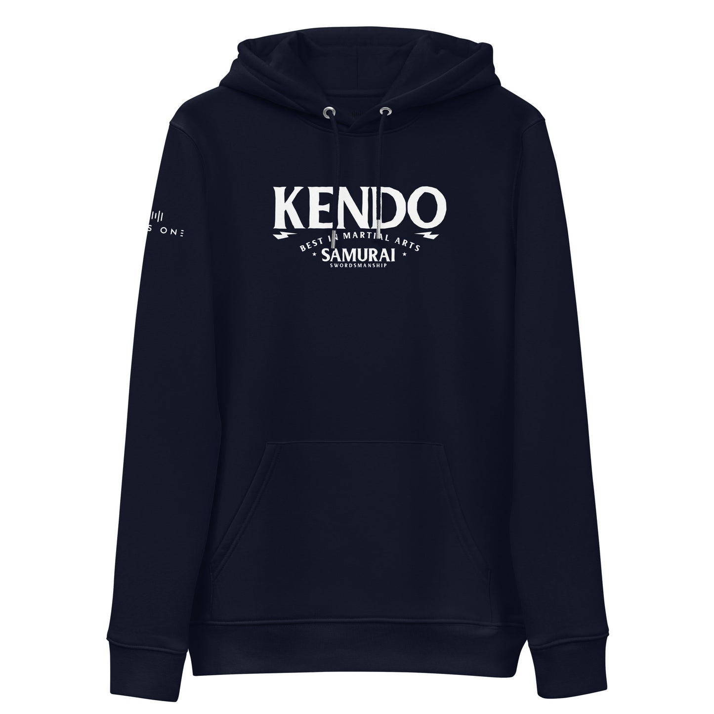Tribe (Kendo) Unisex essential eco hoodie (White Text)