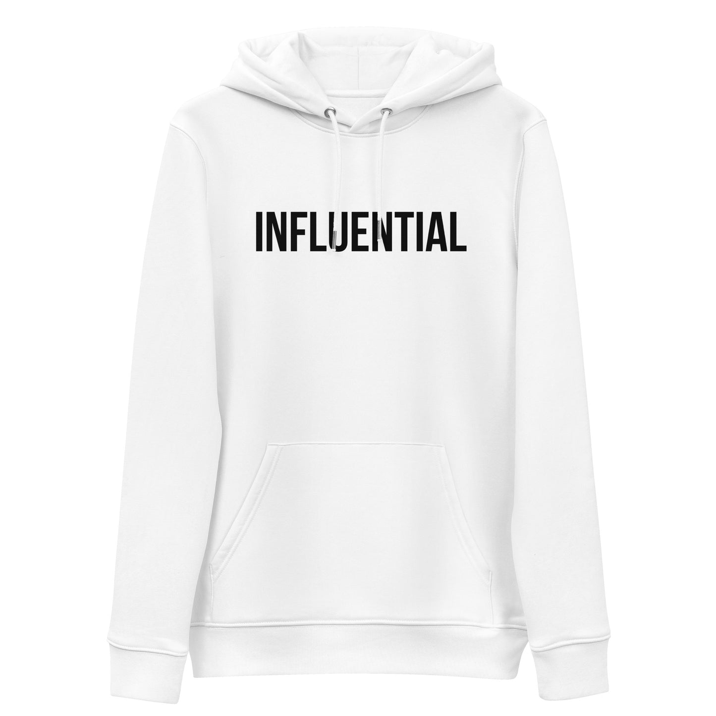 Tribe (INFLUENTIAL) Unisex essential eco hoodie (Black Text)