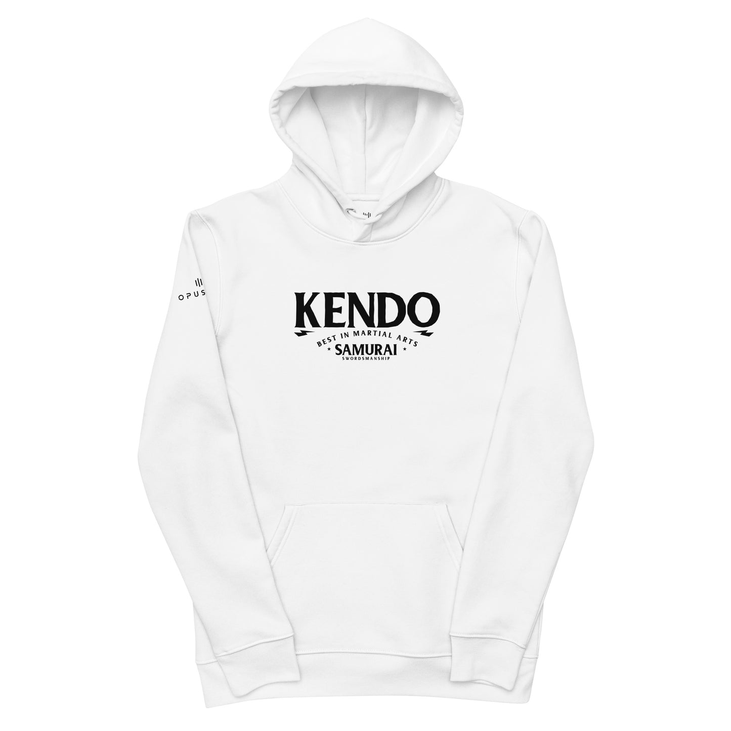 Tribe (Kendo) Unisex essential eco hoodie (Black Text)