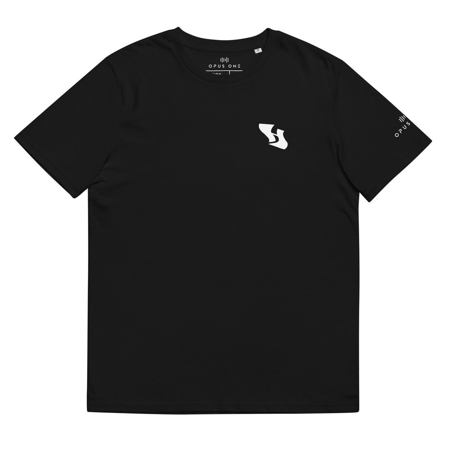 Hustle (v9) Unisex organic cotton t-shirt (White Text)