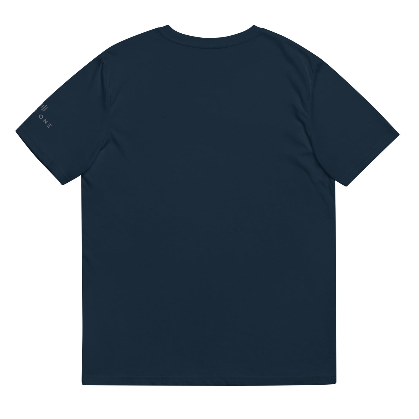 Binary State (v2) Unisex organic cotton t-shirt (Grey Text)