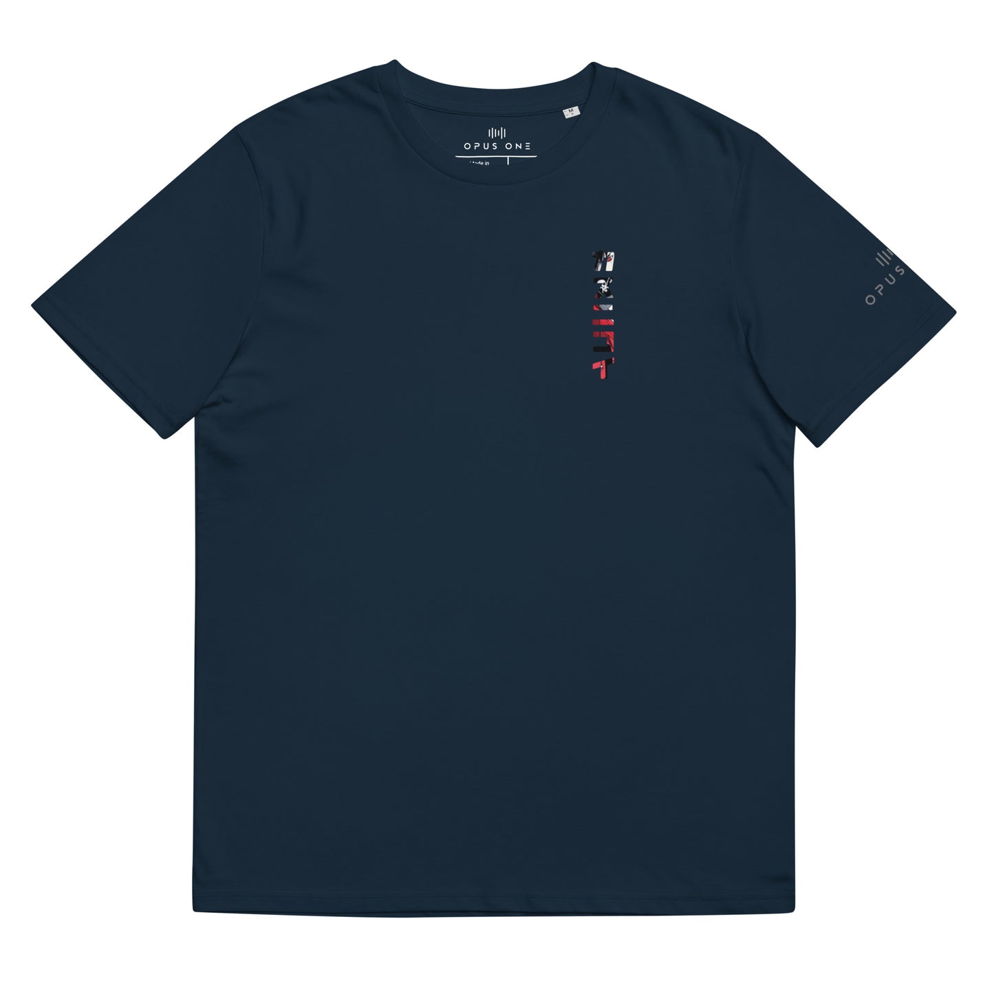 Tribe (v7) Unisex organic cotton t-shirt (Red Text)