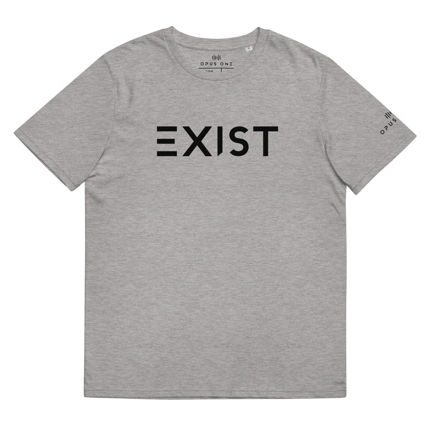 Ltd (Exist v1) Unisex organic cotton t-shirt (Black Text)