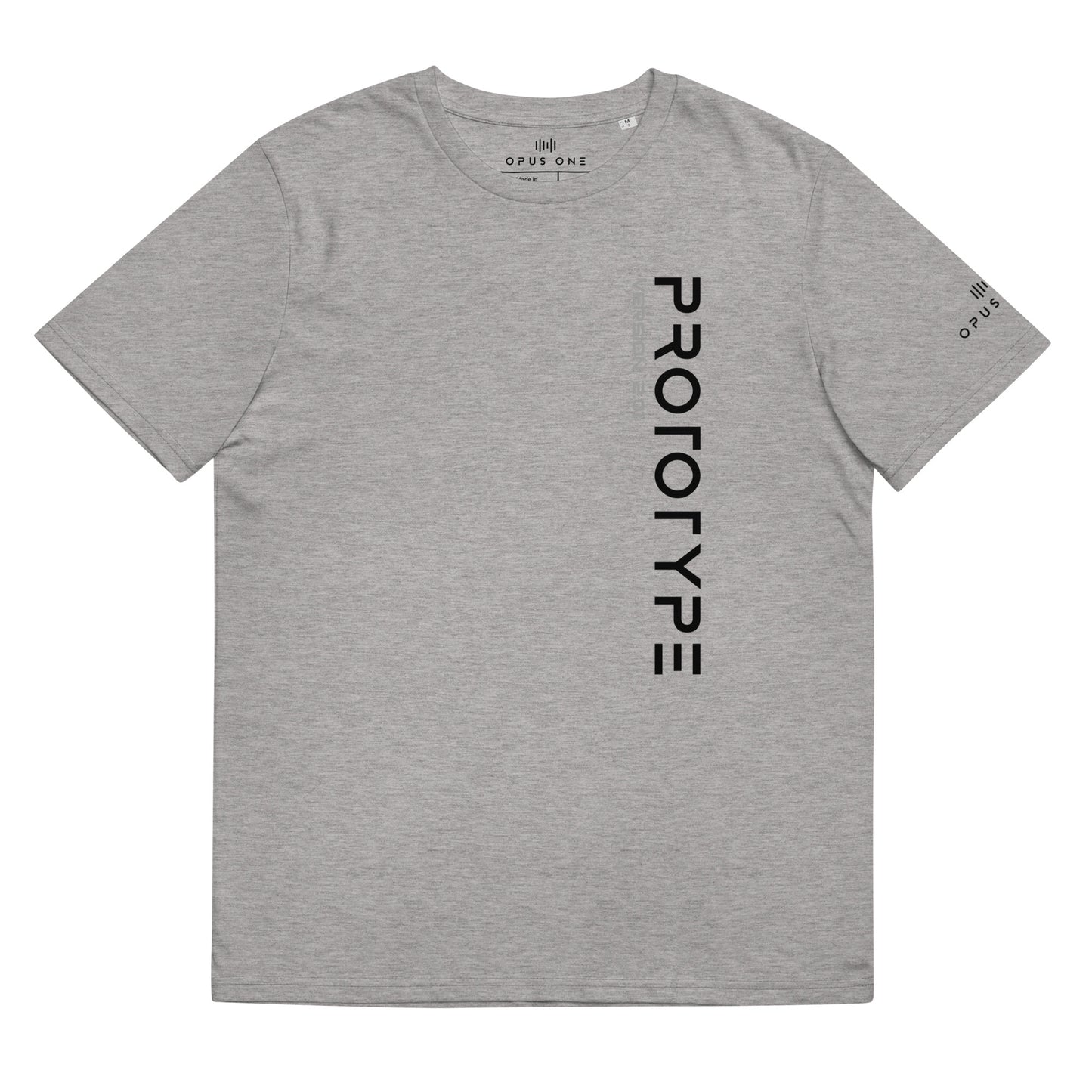Prototype (v4) Unisex organic cotton t-shirt (Black Text)