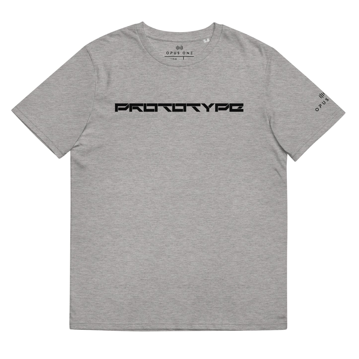 Prototype (v3) Unisex organic cotton t-shirt (Black Text)