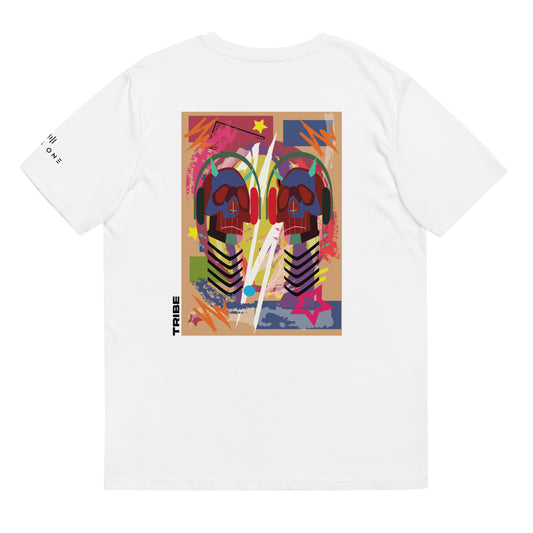 Tribe (v14) Unisex organic cotton t-shirt (Black Text)