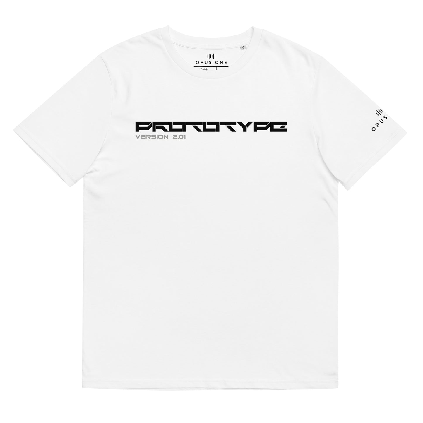Prototype (v3) Unisex organic cotton t-shirt (Black Text)