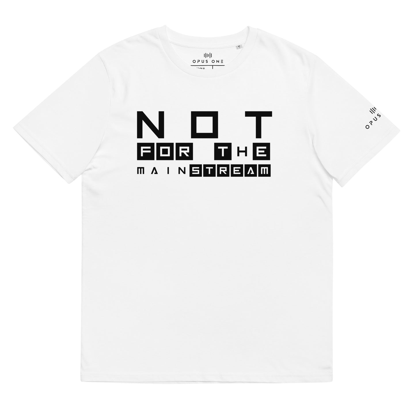 NFTM (v1) Unisex organic cotton t-shirt (Black Text)