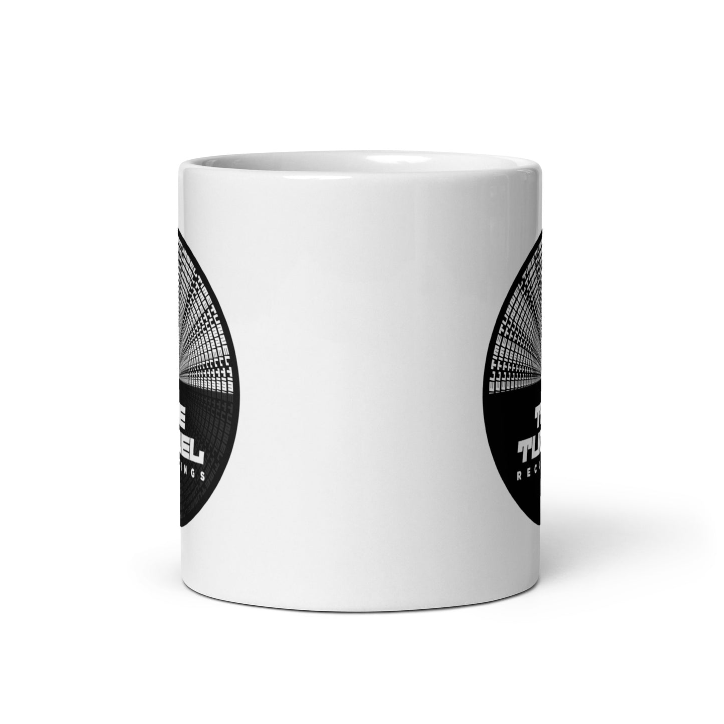 Time Tunnel White glossy mug
